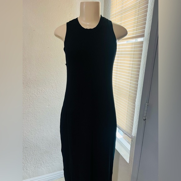 The Drop Women's Gabriela High Neck Cut-In A-Line Side Slit Maxi Sweater Dress - Picture 10 of 13